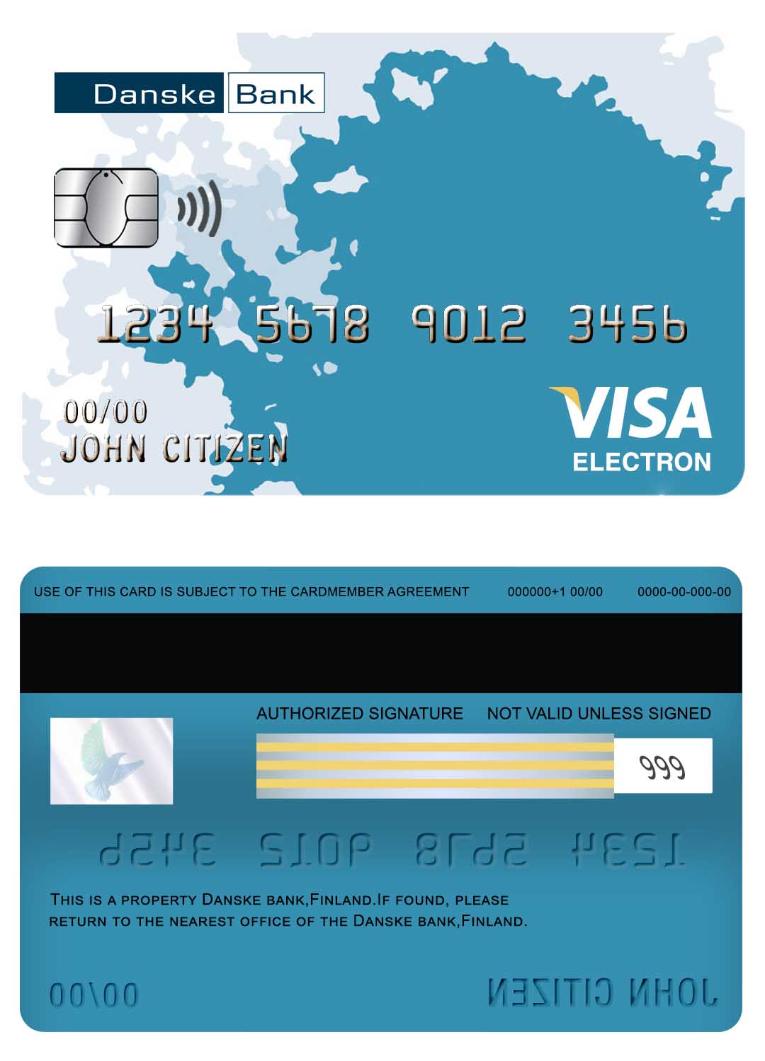 Finland Danske bank visa electron card